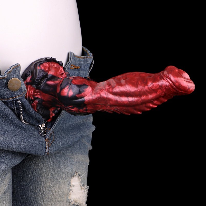 Fantasie Dogmonster Knot Dildo Siliconen Zuignap - Vaginale Lokale Expansie Vrouwelijk Masturbatie Speeltje - Afbeelding 3