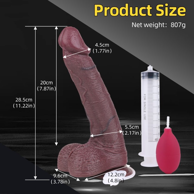 Realistische Fantasie Squirten Dildo met Zuignap - Vrouwelijke Vaginale Stimulatie Masturbeerhulpmiddel - Afbeelding 8