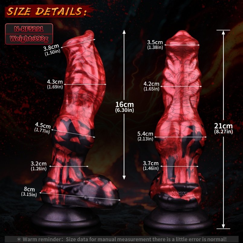 Bloedrode Siliconen Fantasie Monsterdildo - Dogdildo Lockstructuur Vaginale Invoegbare Masturbatie Speeltje - Afbeelding 8