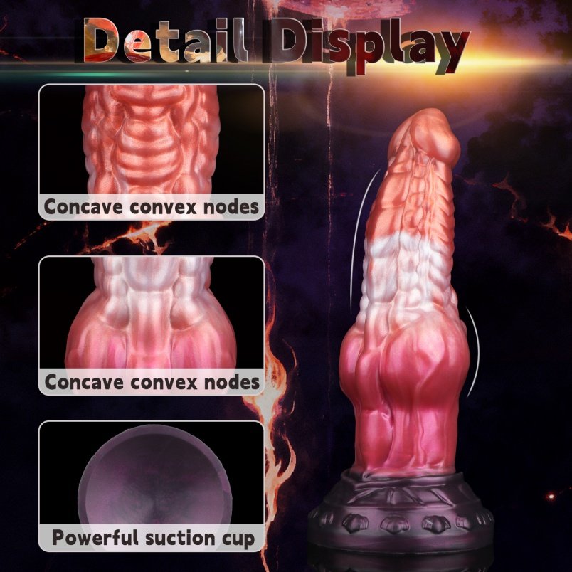 Lokale Expansie Monster Cock Zuignap - Vagina Fantasie Siliconen Speeltje - Afbeelding 9