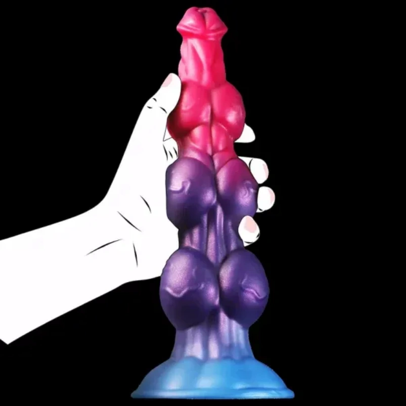 Monster Dog Knot Dildo Fantasy Anal Beads - Vaginale Uitbreiding en Siliconen Expansie Tool - Afbeelding 2
