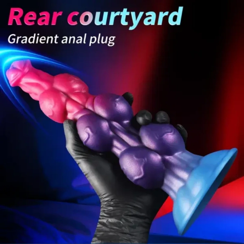 Monster Dog Knot Dildo Fantasy Anal Beads - Vaginale Uitbreiding en Siliconen Expansie Tool