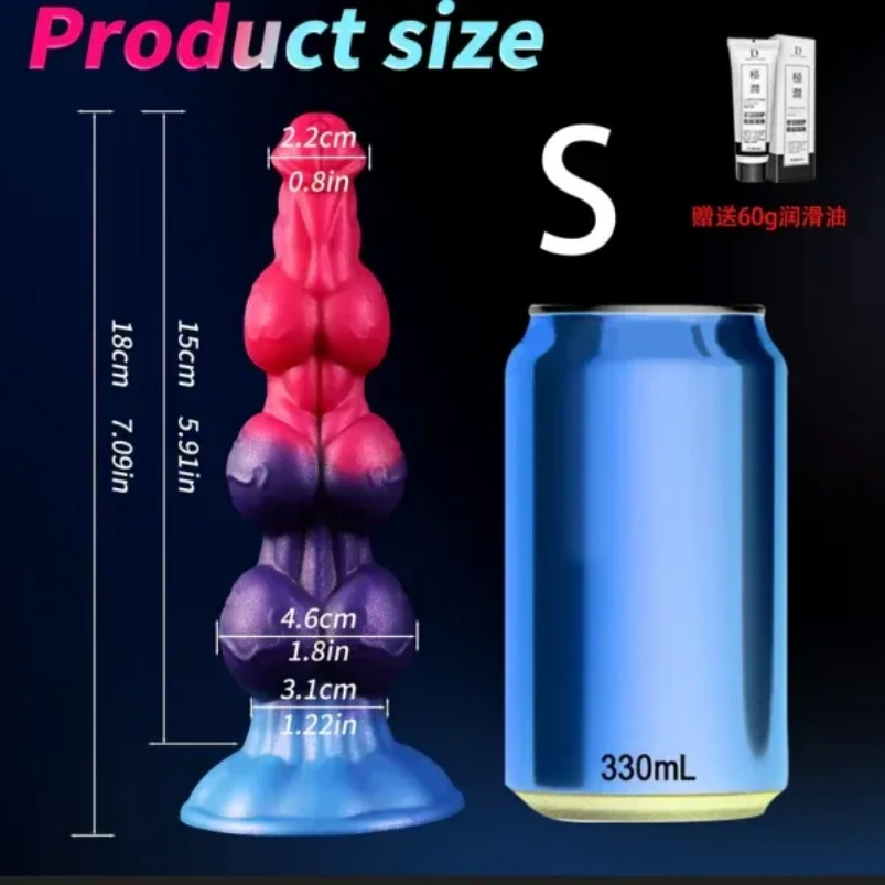 Monster Dog Knot Dildo Fantasy Anal Beads - Vaginale Uitbreiding en Siliconen Expansie Tool - Afbeelding 10