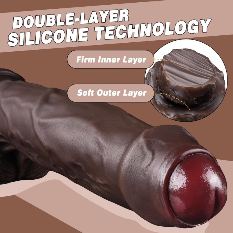 Gigantische Fantasie Superlange Dildo - Realistische Siliconen Texture voor Vrouwen Masturberen - Afbeelding 3