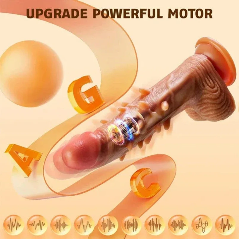 Fantastische Vibrerende Stotende Dildo met Suction Cup - Orgasmische Massage en Stimulatie van de Vrouwelijke Vagina