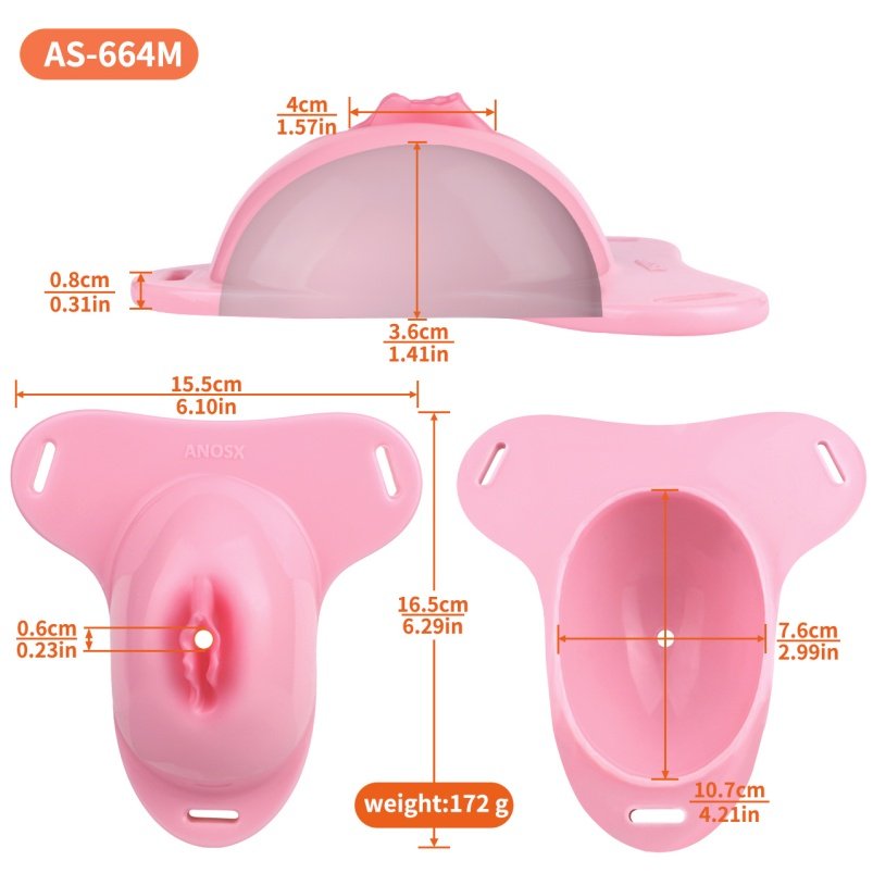 Mannequinstijl Strap-on Nepkut Broek - Roze Siliconen Invoegseks Speeltje - Afbeelding 3