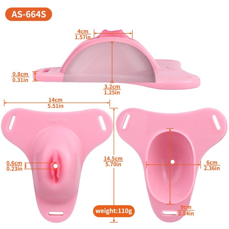 Mannequinstijl Strap-on Nepkut Broek - Roze Siliconen Invoegseks Speeltje - Afbeelding 4
