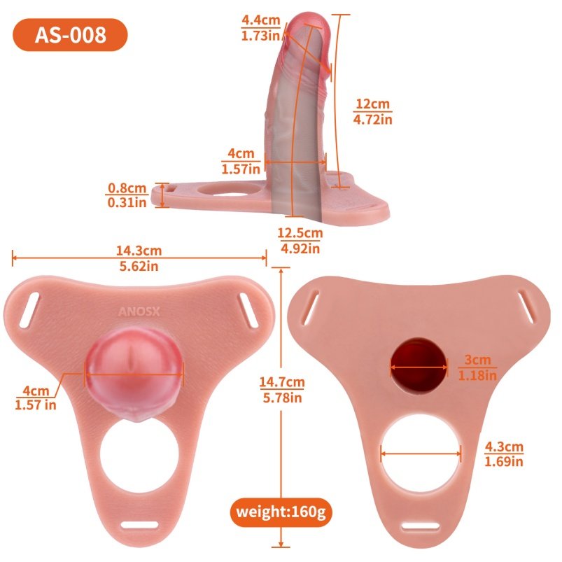 Simulatie Vlezige Siliconen Penisrinf Piemels - Mannelijke Strapon Vertragingselement voor Erectieproblemen - Afbeelding 5
