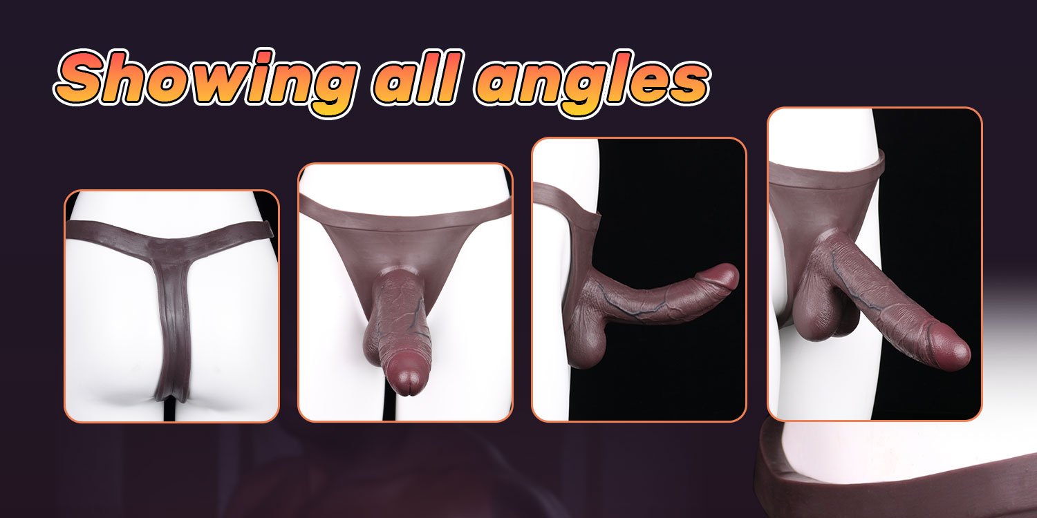 Verlengende en Verdikkende Sheath Underwear - Realistische Siliconen Cock Sleeve voor Mannen" - Afbeelding 2