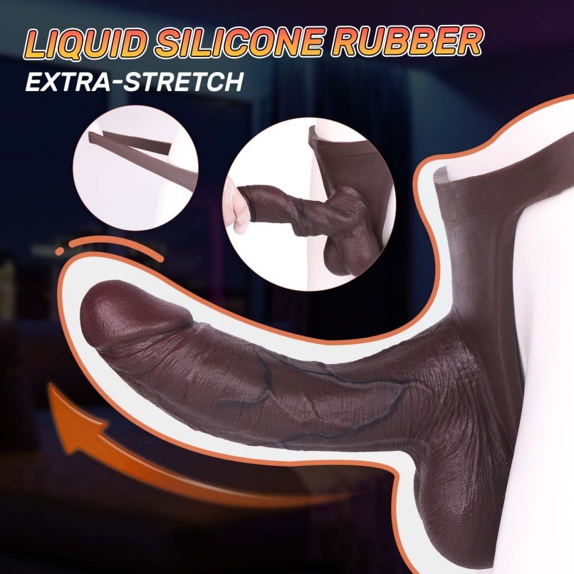 Verlengende en Verdikkende Sheath Underwear - Realistische Siliconen Cock Sleeve voor Mannen" - Afbeelding 11