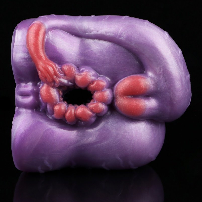 Fantasy Monster Kont Pocket Pussi - Dubbele Kanaal Siliconen Masturbeerontwerp voor Mannen - Afbeelding 4