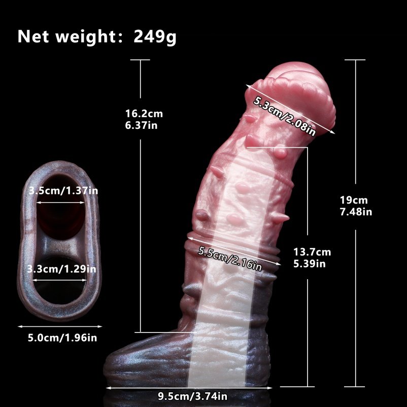 Fantasy Monster Contact Silicone Micropenis – Voor Penis Vergroting en Versterking van de Erectie - Afbeelding 2