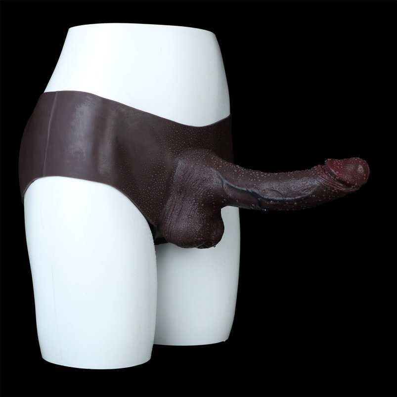 Zwarte Realistische Siliconen Sheath Underwear - Verleng de Seksuele Duur en Vergroot de Penisomvang - Afbeelding 12