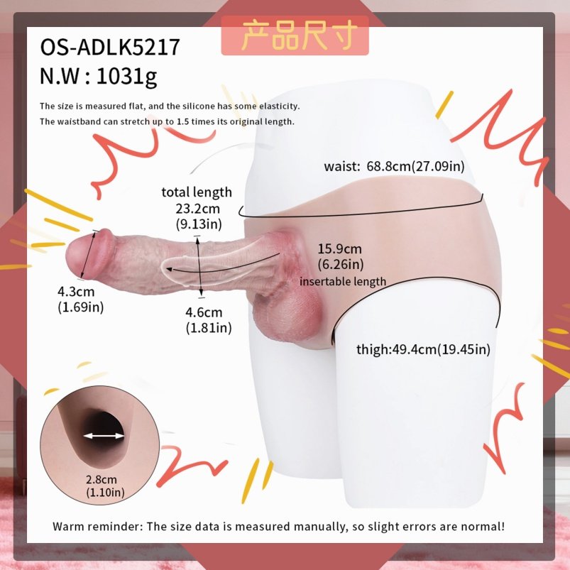 Vleesachtige Siliconen Strap-On Simulatie Penis Sheath Underwear - Vergroten en Verbeteren van Penisvermoeidheid - Afbeelding 9