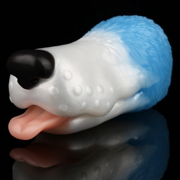 Monster Silicium Hond Vorm Fantasie Blowjob Pocket Pussy - Mannelijke Penismassage Invoegbare Masturbatie