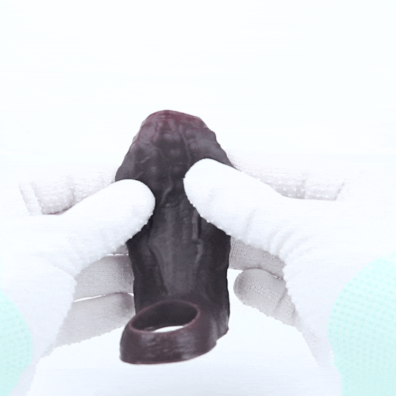 Realistische Penissleeve voor Betere Erecties en Langer Uithoudingsvermogen – Ontdek de Kracht van de Zwarte Siliconen Hoes - Afbeelding 10