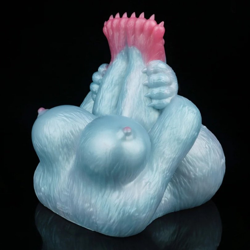 Fantasie Blauwe Siliconen Pocket Pussy – Wolf-Meisje Torso Masturbator voor Intense Mannelijke Stimulatie - Afbeelding 5
