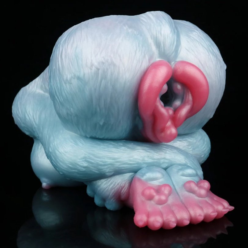 Fantasie Blauwe Siliconen Pocket Pussy – Wolf-Meisje Torso Masturbator voor Intense Mannelijke Stimulatie - Afbeelding 6