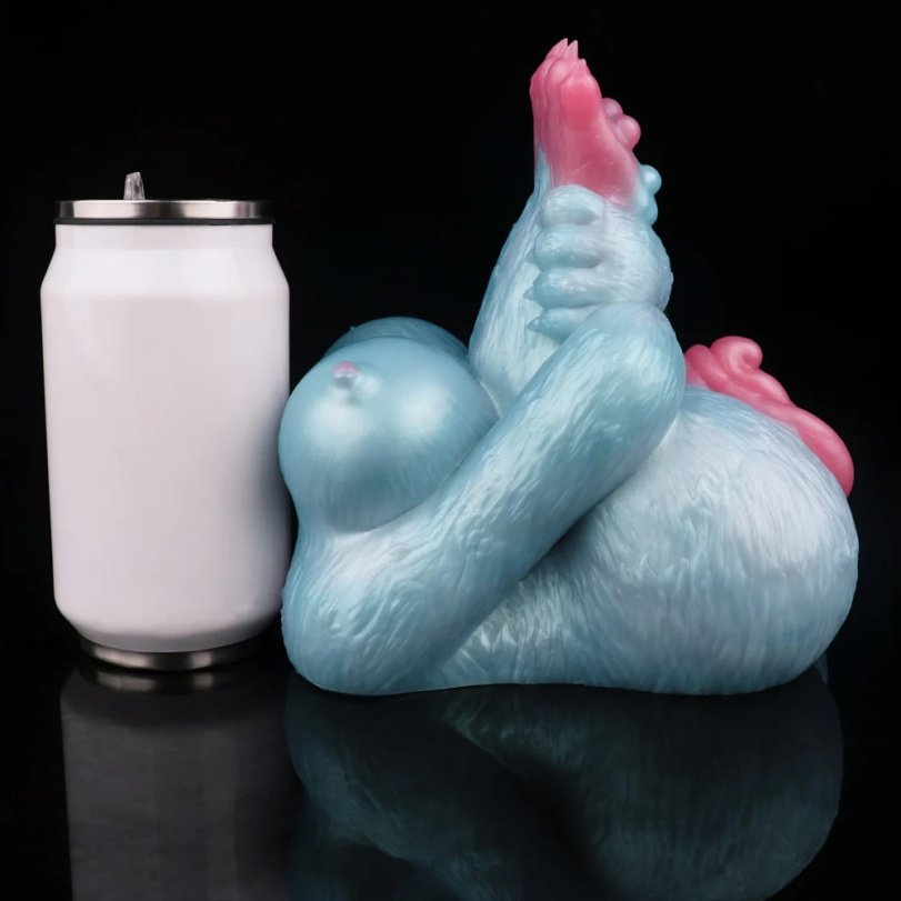Fantasie Blauwe Siliconen Pocket Pussy – Wolf-Meisje Torso Masturbator voor Intense Mannelijke Stimulatie - Afbeelding 11