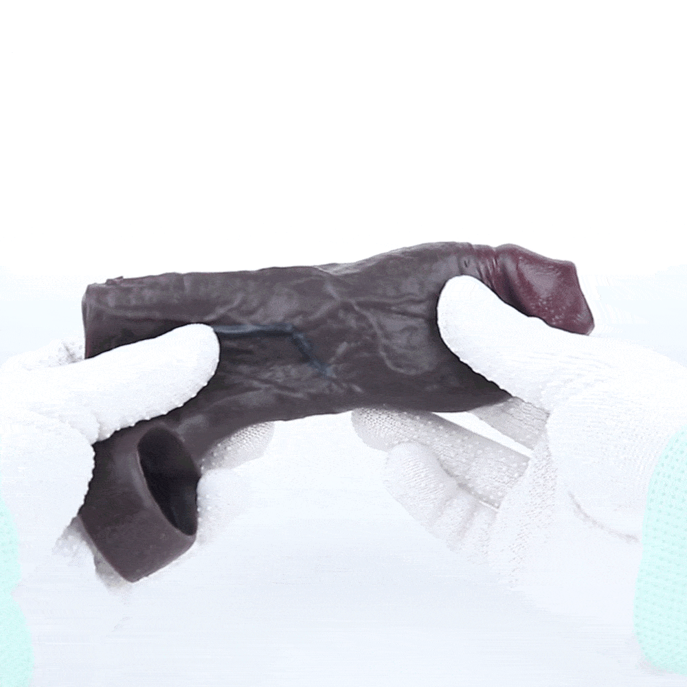 Zwarte Siliconen Draagbare Verlengende Penis Sleeve - Half-Wrap Male Girth Enhancer Penisring Seks Speeltje - Afbeelding 4