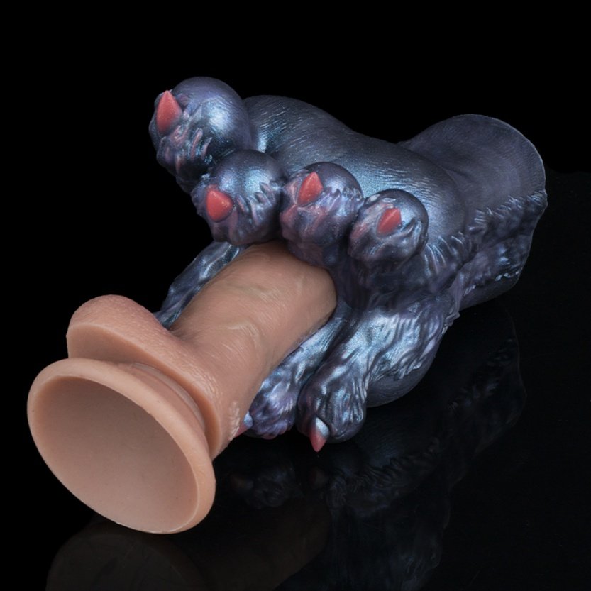 Monster Vos Pootjes Fantasie Pocket Pussy - Discrete Siliconen Masturbator met Verborgen Ingang - Afbeelding 3
