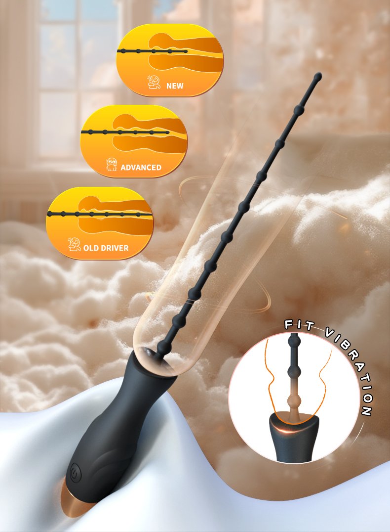 Handbediende Urethrale Vibrator met Kralen – Voor Prostaat Massage en Meervoudige Stimulatie - Afbeelding 4