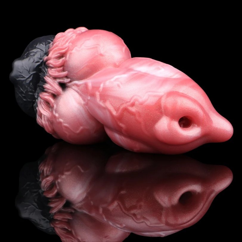 Fantasie Monster Knot Dildo & Pocket Pussy-2-in-1 Siliconen Masturbator & Penis Sleeve voor Mannen - Afbeelding 12
