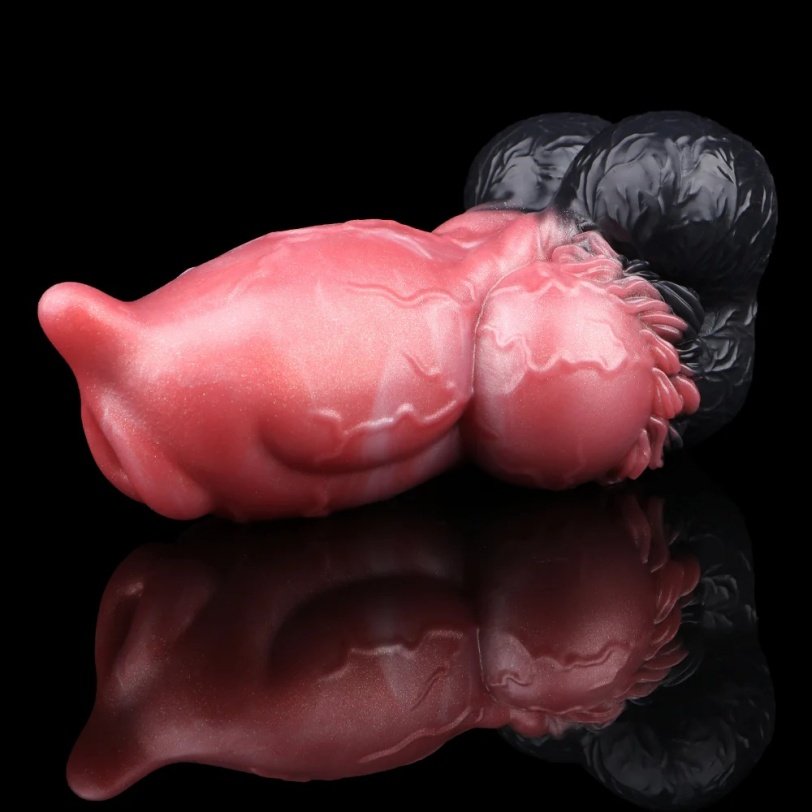 Fantasie Monster Knot Dildo & Pocket Pussy-2-in-1 Siliconen Masturbator & Penis Sleeve voor Mannen - Afbeelding 4