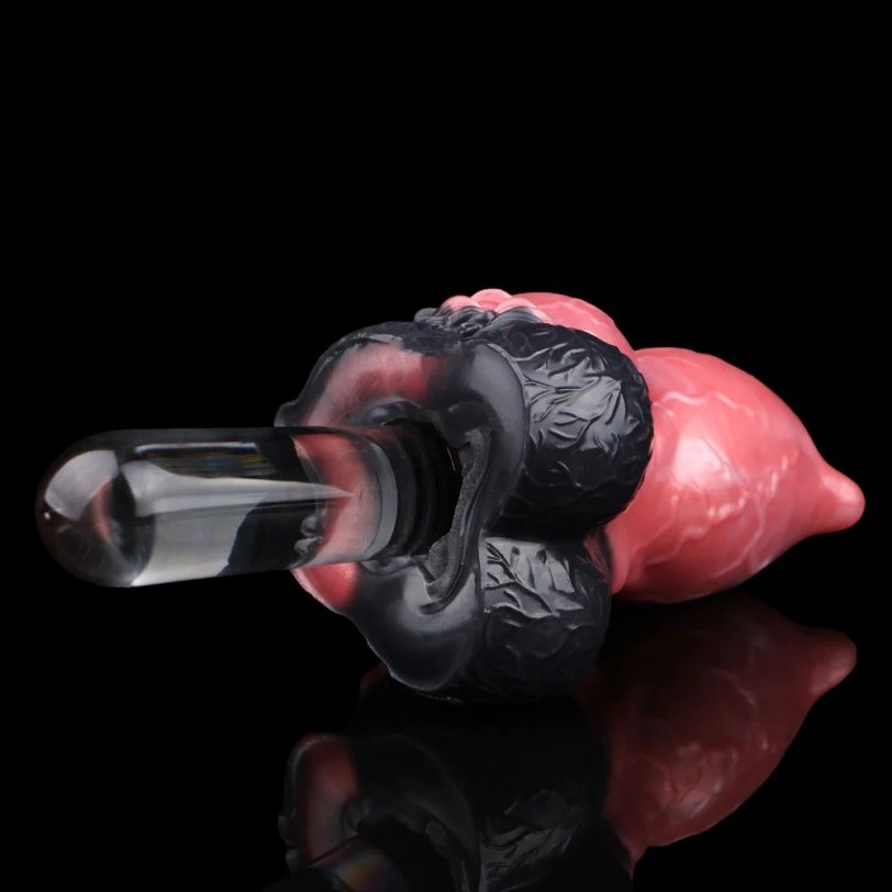 Fantasie Monster Knot Dildo & Pocket Pussy-2-in-1 Siliconen Masturbator & Penis Sleeve voor Mannen - Afbeelding 6