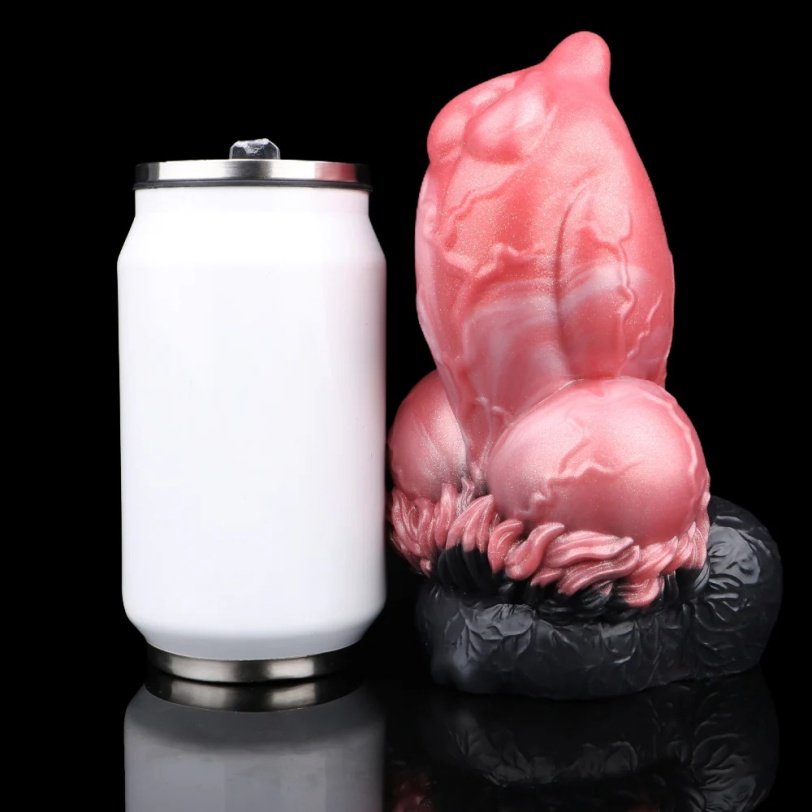Fantasie Monster Knot Dildo & Pocket Pussy-2-in-1 Siliconen Masturbator & Penis Sleeve voor Mannen