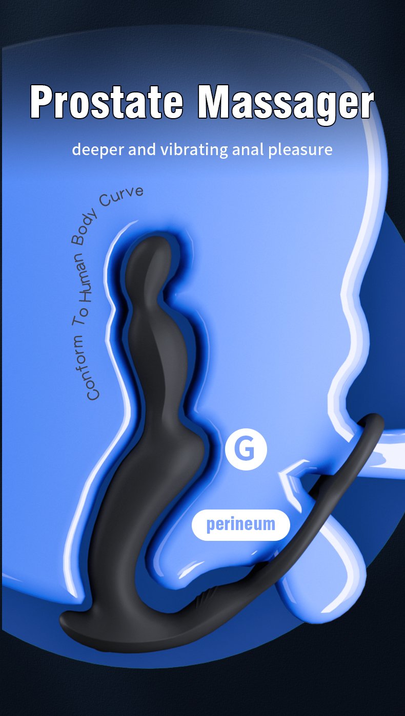 Zwarte Siliconen Anal Beads & Vibrerende Cockring – 3-in-1 Oplossing voor Erectieproblemen & Prostaatmassage - Afbeelding 4