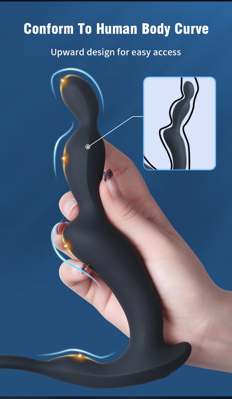 Zwarte Siliconen Anal Beads & Vibrerende Cockring – 3-in-1 Oplossing voor Erectieproblemen & Prostaatmassage - Afbeelding 5