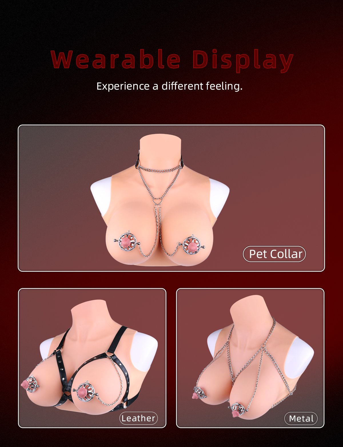 RVS Verstelbare Tepelklemmen met Siliconen Decoratie – Elegante BDSM Sieraden voor Intense Tepelstimulatie - Afbeelding 7