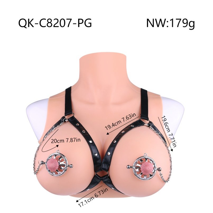 RVS Verstelbare Tepelklemmen met Siliconen Decoratie – Elegante BDSM Sieraden voor Intense Tepelstimulatie - Afbeelding 11