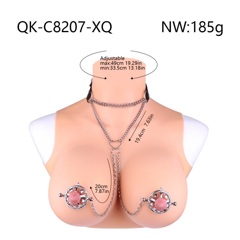 RVS Verstelbare Tepelklemmen met Siliconen Decoratie – Elegante BDSM Sieraden voor Intense Tepelstimulatie - Afbeelding 12
