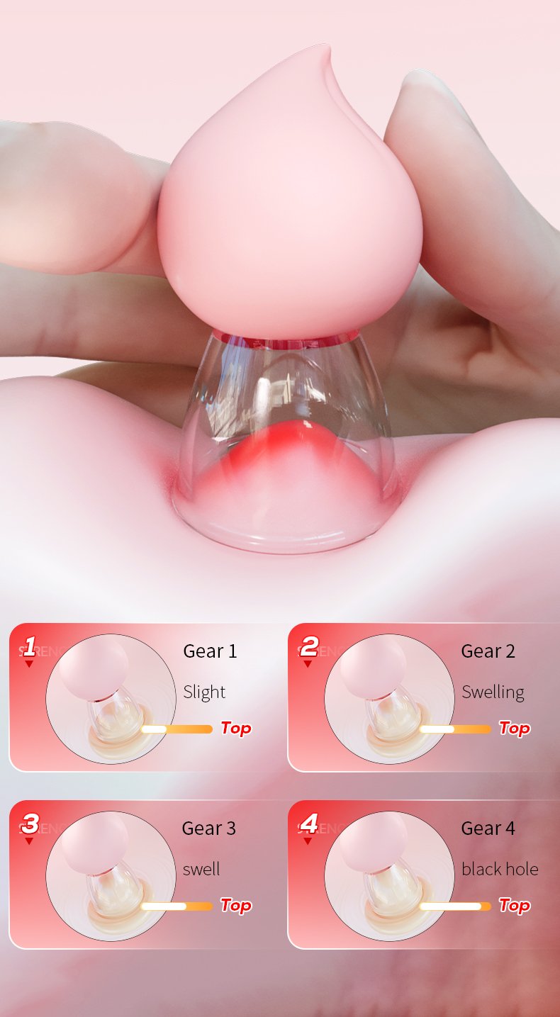 Schattige Perzik Clitoris Zuiger – Een Sappige Traktatie voor Discreet Genot & Tepelstimulatie - Afbeelding 3