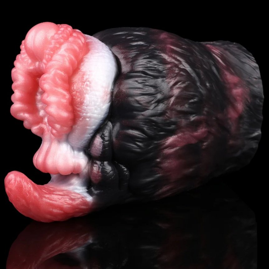 Realistische Fantasie Beer Pocket Pussy-Dubbel Kanaal Masturbator met Harige Huidtextuur & Medische Siliconen - Afbeelding 2