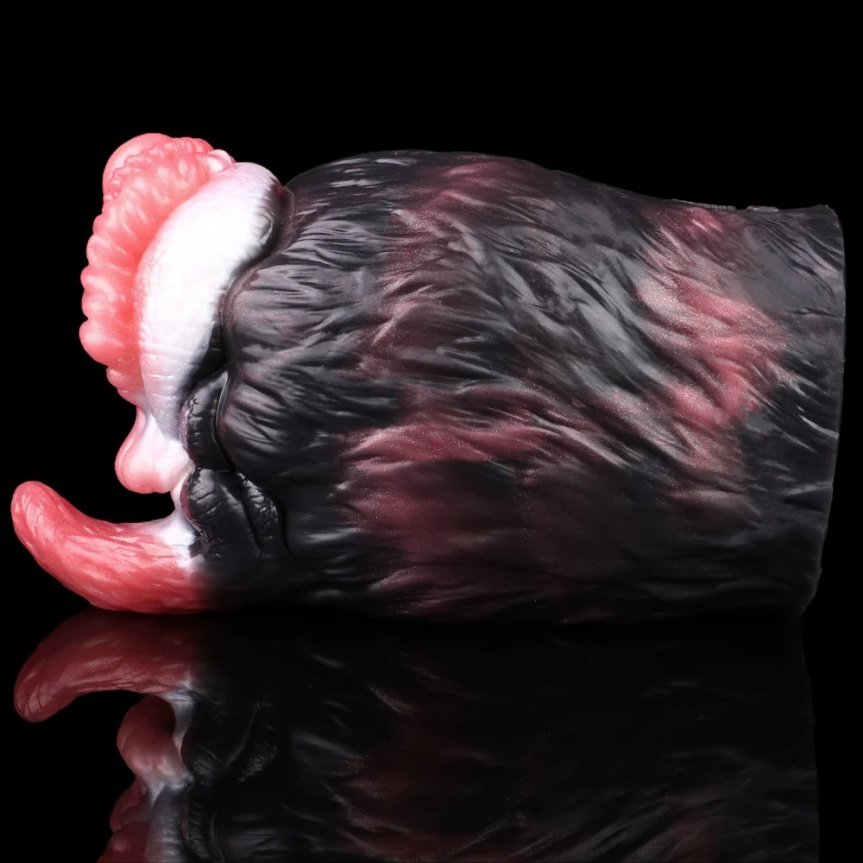 Realistische Fantasie Beer Pocket Pussy-Dubbel Kanaal Masturbator met Harige Huidtextuur & Medische Siliconen - Afbeelding 6