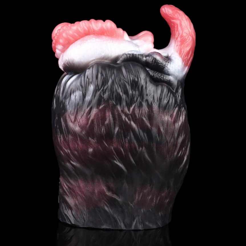 Realistische Fantasie Beer Pocket Pussy-Dubbel Kanaal Masturbator met Harige Huidtextuur & Medische Siliconen - Afbeelding 7