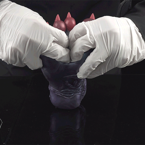 Fantasie Demonenvoet Pocket Pussy-Verborgen Kanaal Siliconen Masturbator voor Intense Voetfetisj Stimulatie - Afbeelding 8