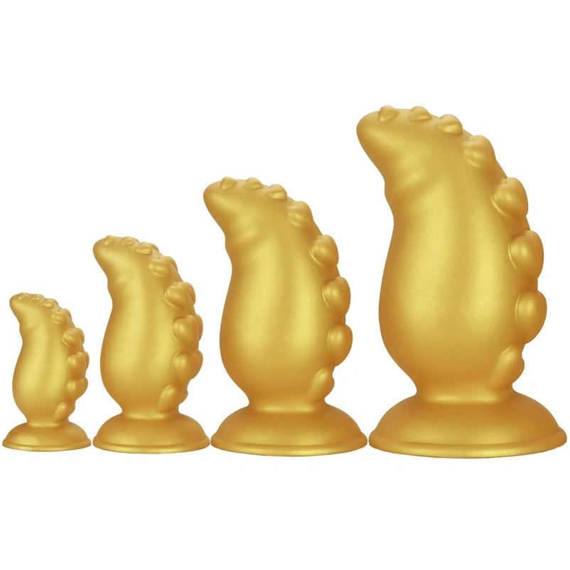 Heavy Fetish Fantasy Fist Dildo - Expansie & Goudkleurige Monstercock voor Extreme Vulling - Afbeelding 5