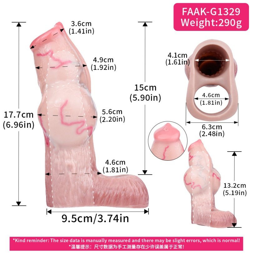 Realistische Dog Knot Penissleeve-Voor een Intense Verlenging en een Rotsvaste Erectie - Afbeelding 12