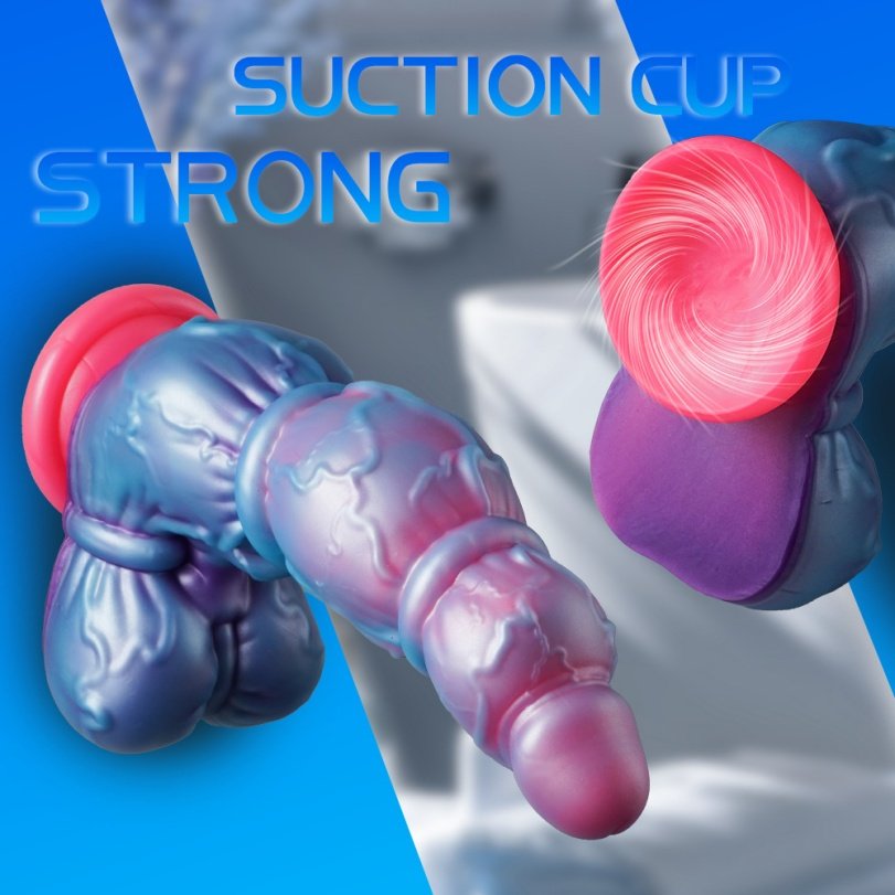 Alien monster fantasy dildo van medische platina siliconen voor extreme G-spot expansie en orgasmes