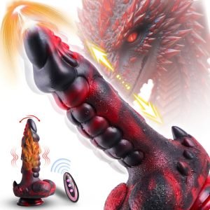 Stotende Vibrator Fantasy Dragon Dildoe met Zuignap - 5-in-1 Design Alternatief voor Viagra voor Vrouwen & Masturberende Vrouwen
