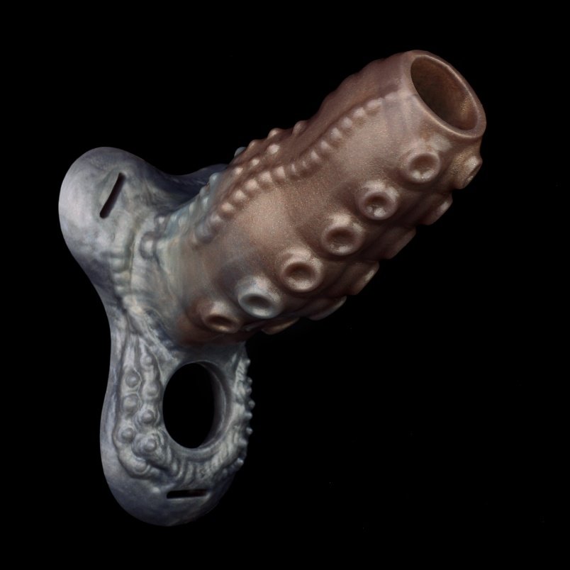 Vergroting & Verdikking Micropenis Siliconen Fantasy Penis Sleeve – Tentakelontwerp met Zaadcontrole - Afbeelding 7