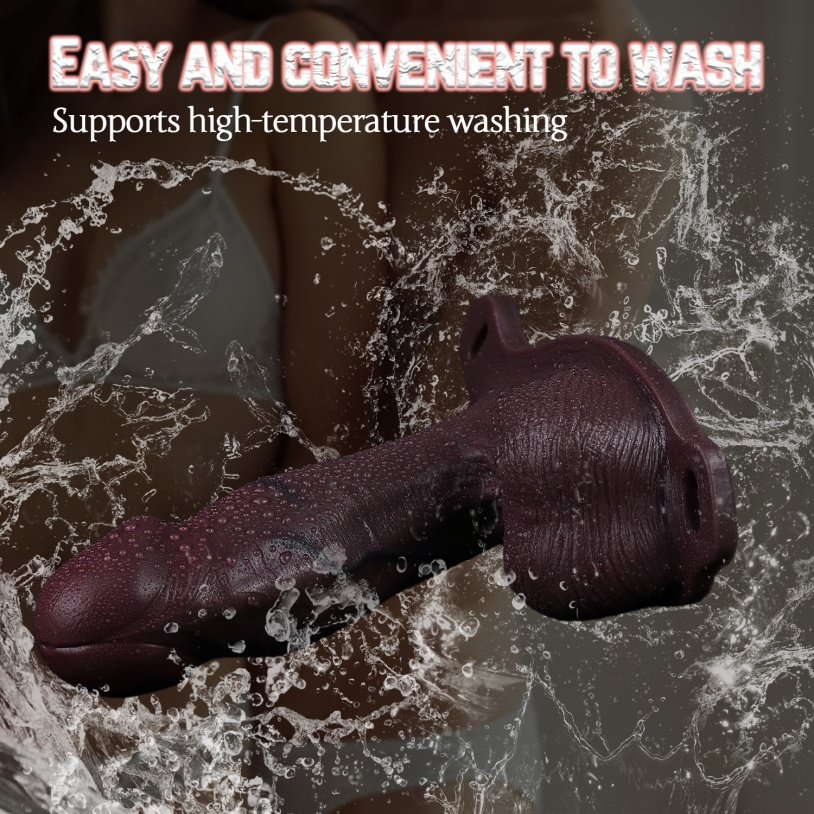 Wearable Sheath Underwear-Realistische Zwarte Siliconen Penis Sleeve & Vergroter met Harnas - Afbeelding 5