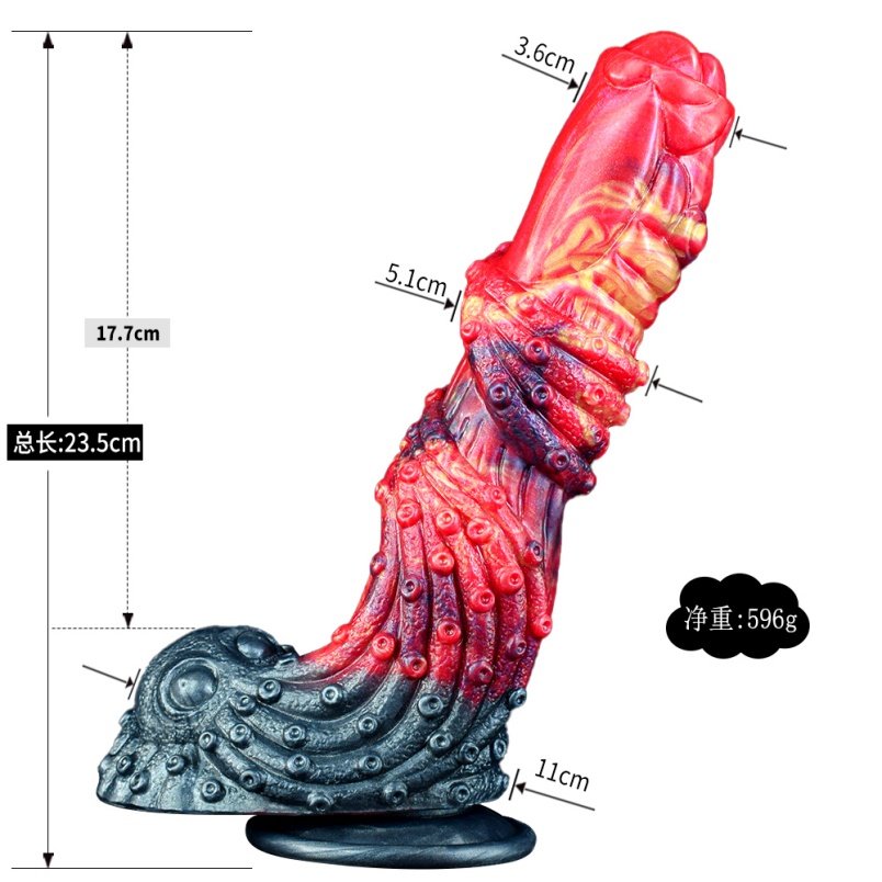 Tentakel Fantasie Monster Dildo - Stimulatie & Viagra voor Vrouwen - Afbeelding 11