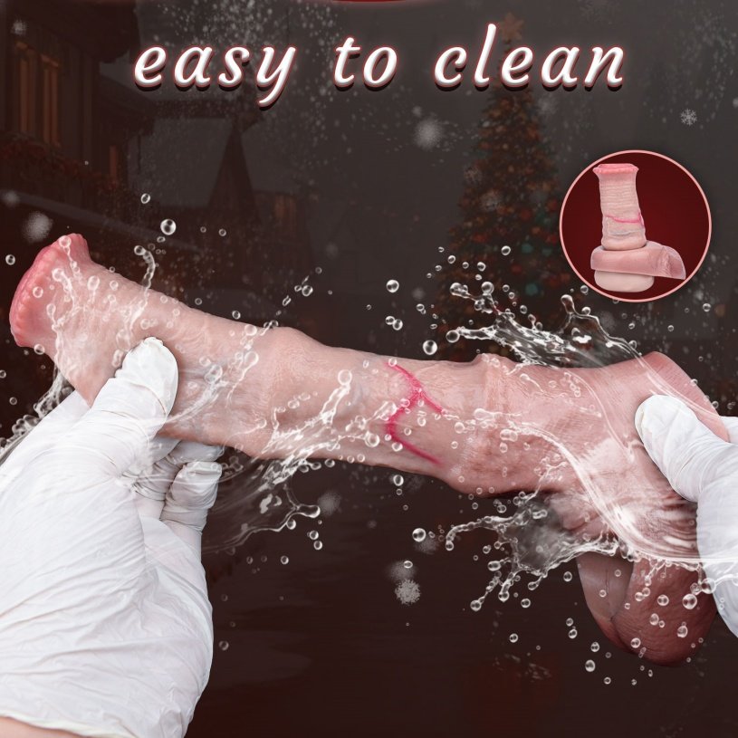 Vlezige Siliconen Fantasy Penissleeve Verhelpt Erectieproblemen - Verleng en Verdik Mannelijke Piemels Sex Toys - Afbeelding 11