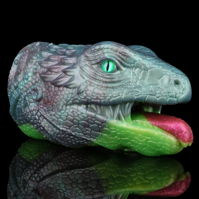 Fantasie Hagedis Blowjob Siliconen Pocket Pussi - Mannelijke Penis Massage & Animal Sex Pop - Afbeelding 9