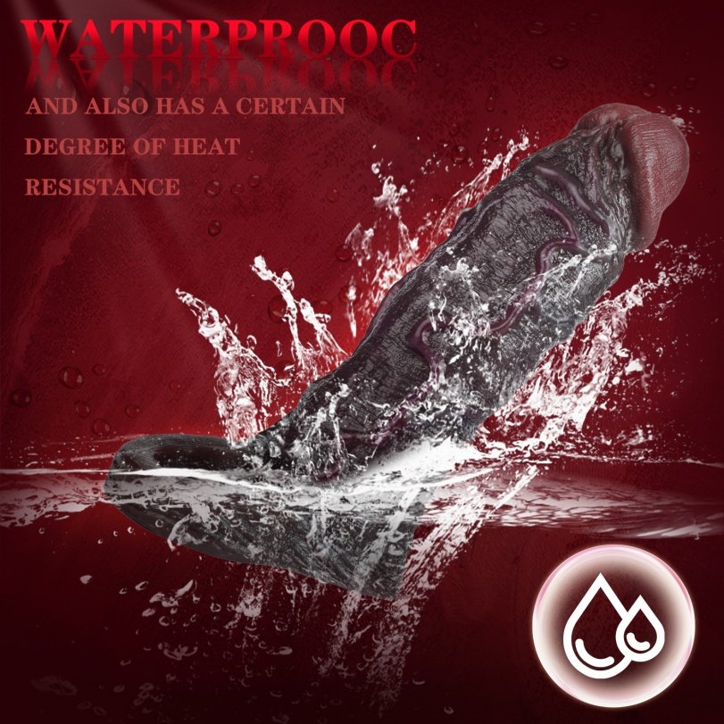 Realistische Zwarte Siliconen Cock Sleeve – Oplossing voor Vergroting, Vertraging en Maximaal Genot - Afbeelding 7